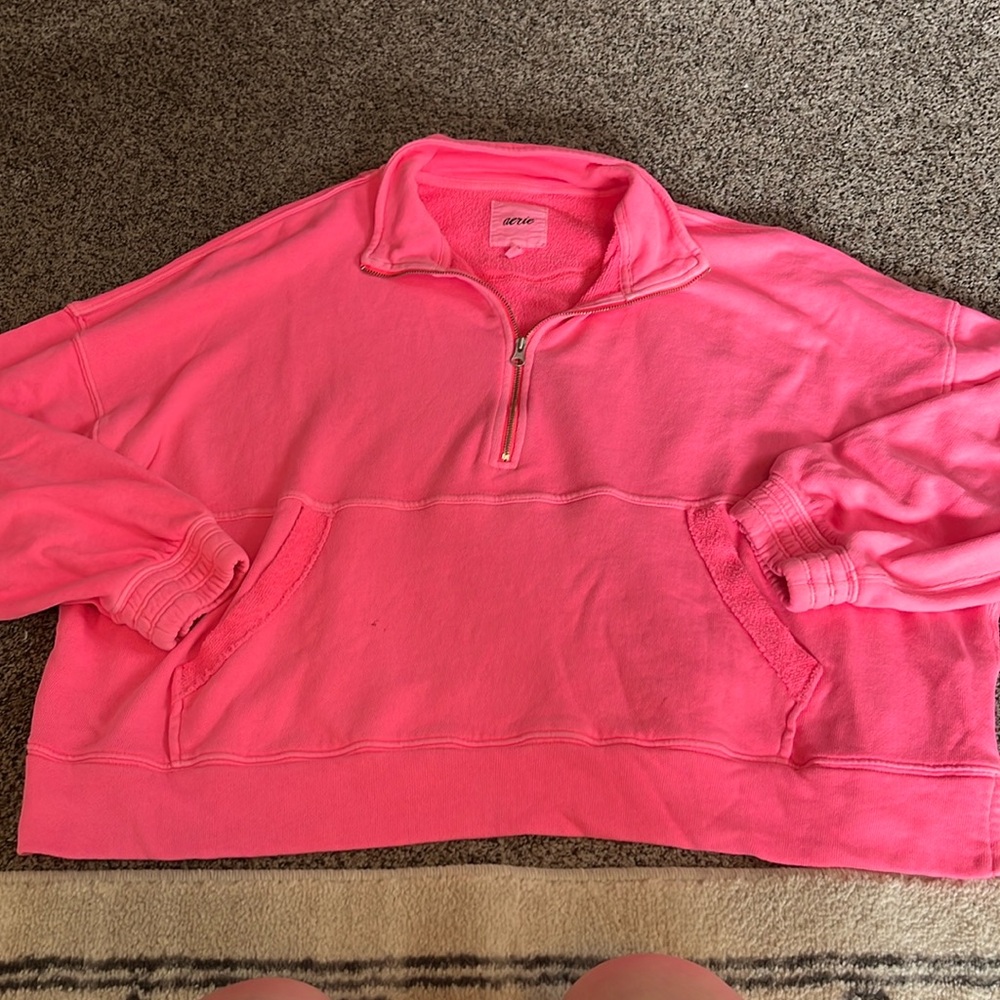 Cropped Aerie Quarter-zip